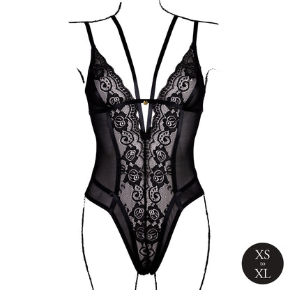 body sexy wireless lace nero