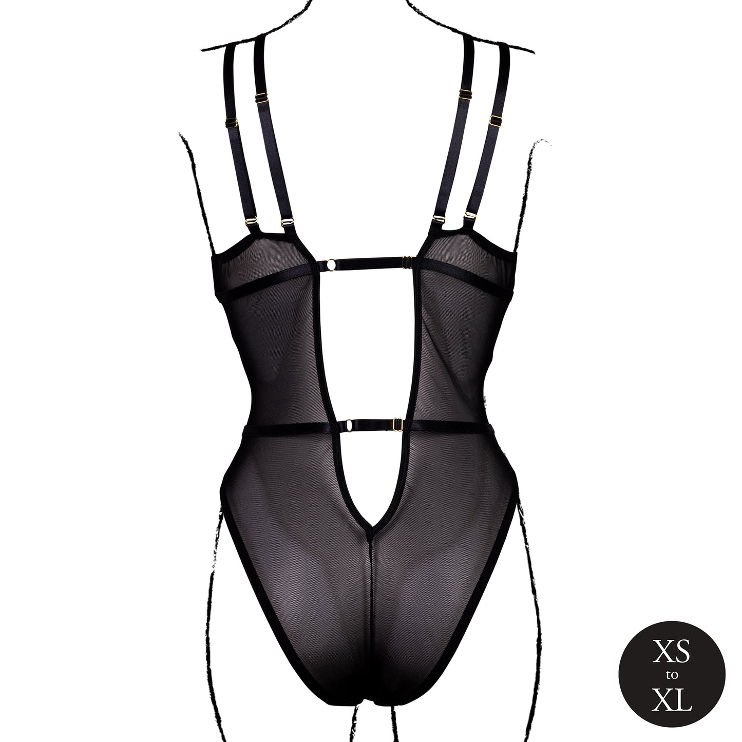 body sexy wireless lace nero