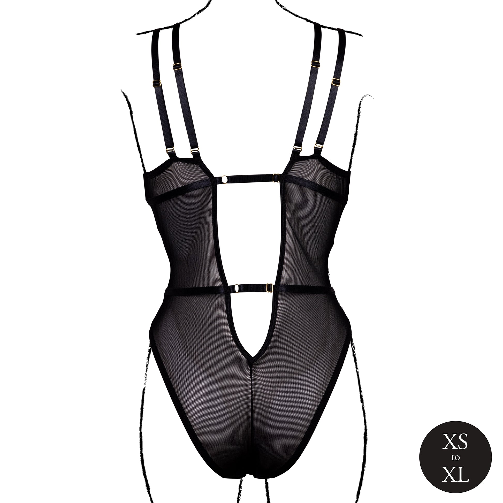 body sexy wireless lace nero