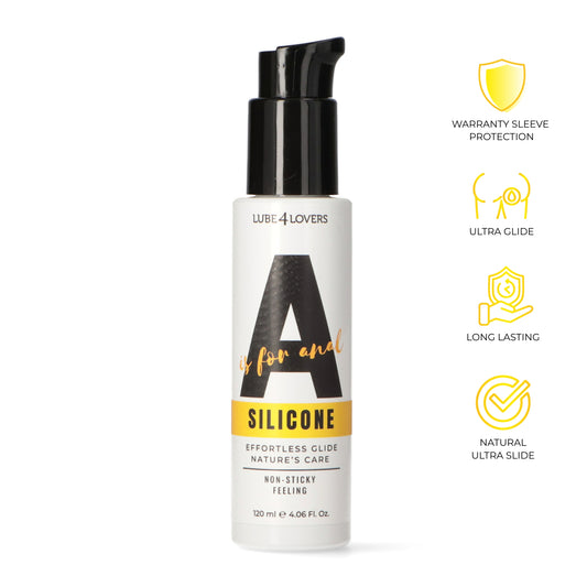lubrificante anale a is for silicone 120ml lube4lovers