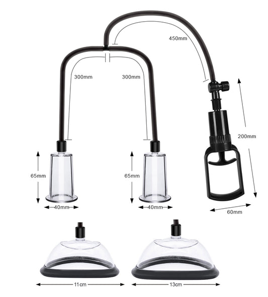 succhia capezzoli e clitoride power pump