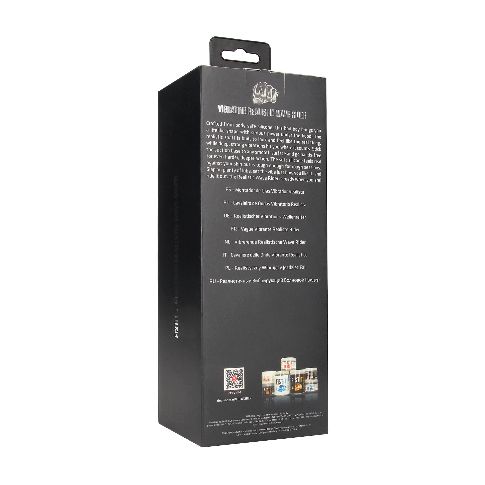 vibratore anale realistic wave rider nero