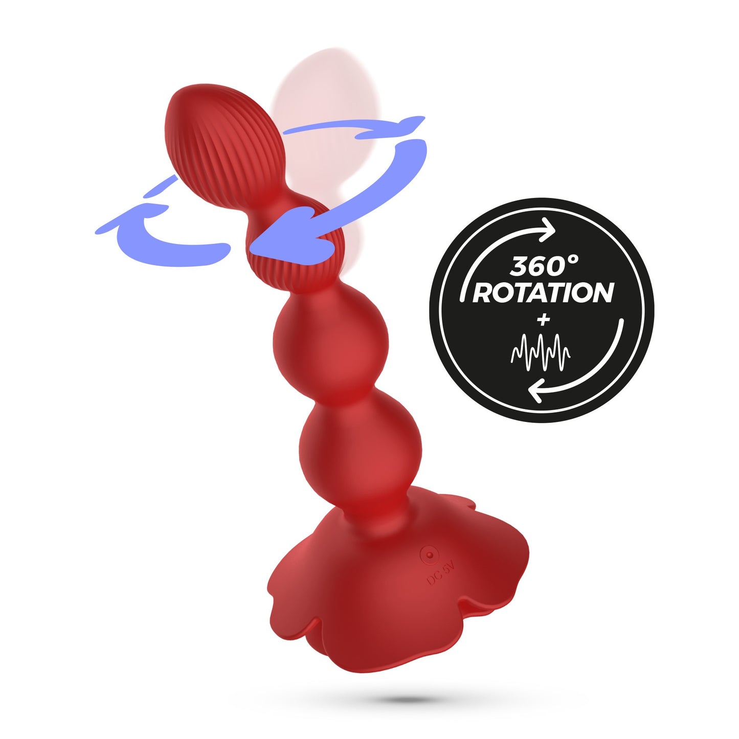 vibratore anale rosaline rosso crushious