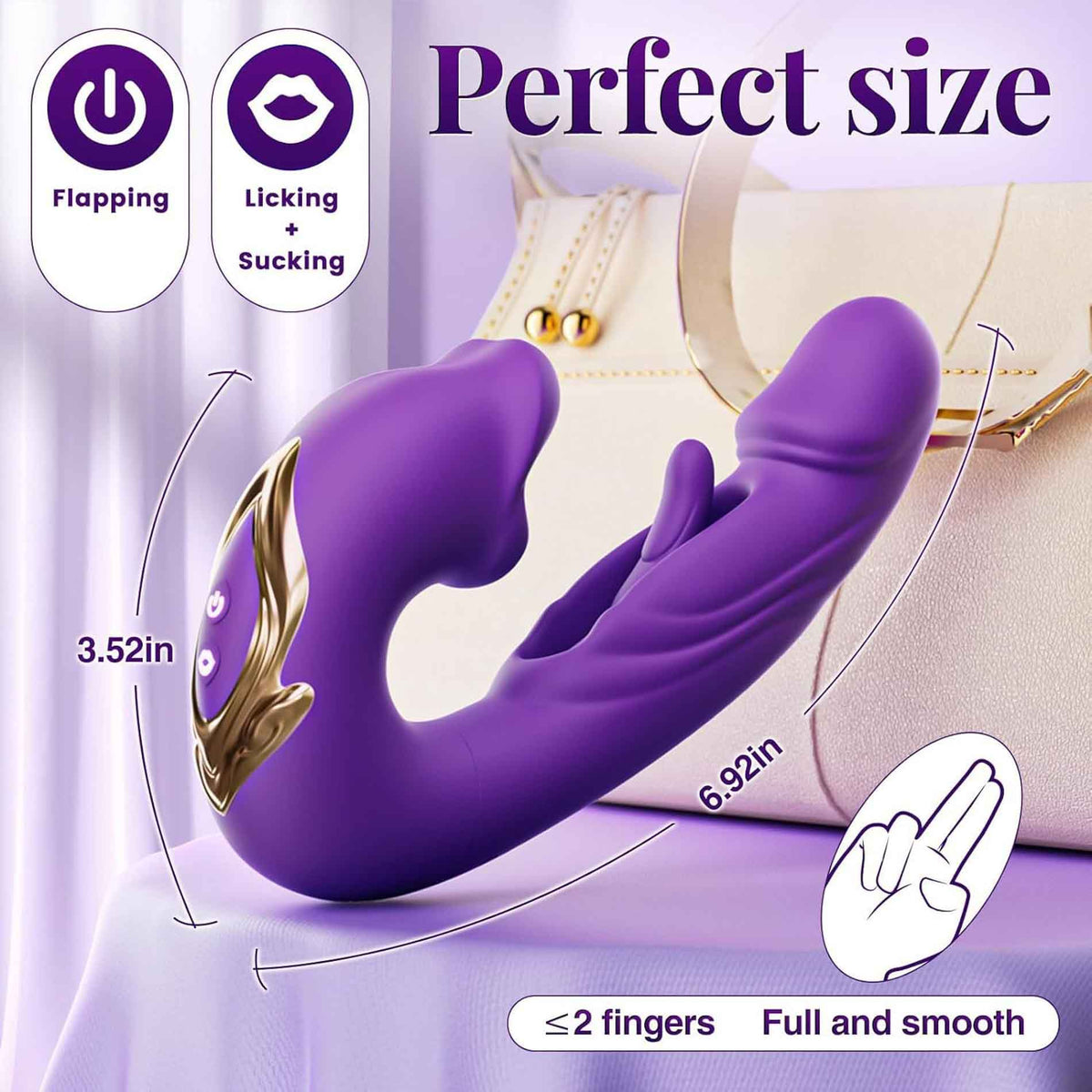 vibratore doppia stimolazione lip viola b series