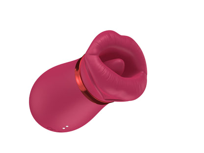 vibratore clitoride tongue licking rosso b series