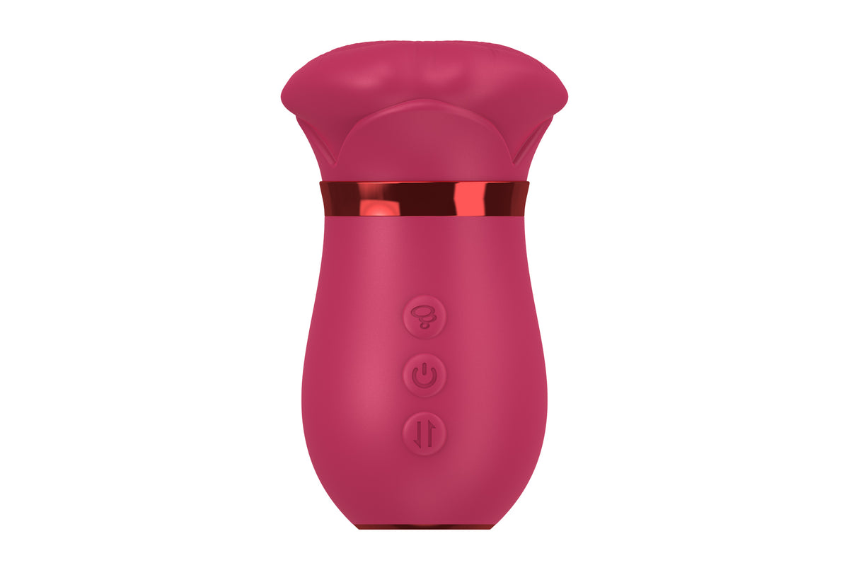 vibratore clitoride tongue licking rosso b series