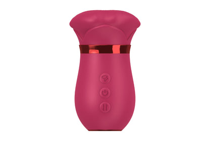 vibratore clitoride tongue licking rosso b series