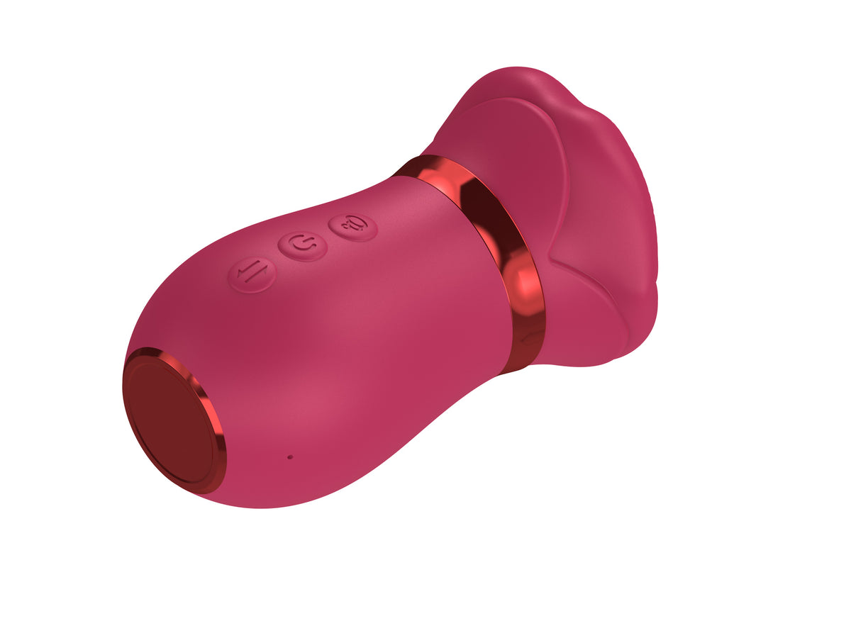 vibratore clitoride tongue licking rosso b series