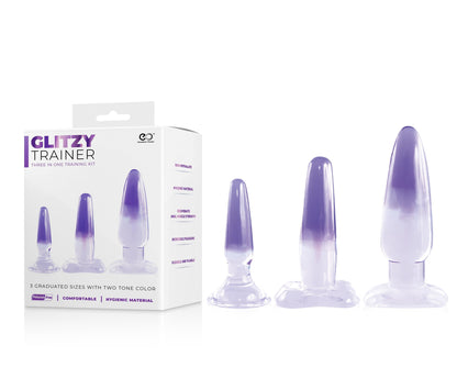 Anal Plug kit Glitzy Trainer 6 Purple