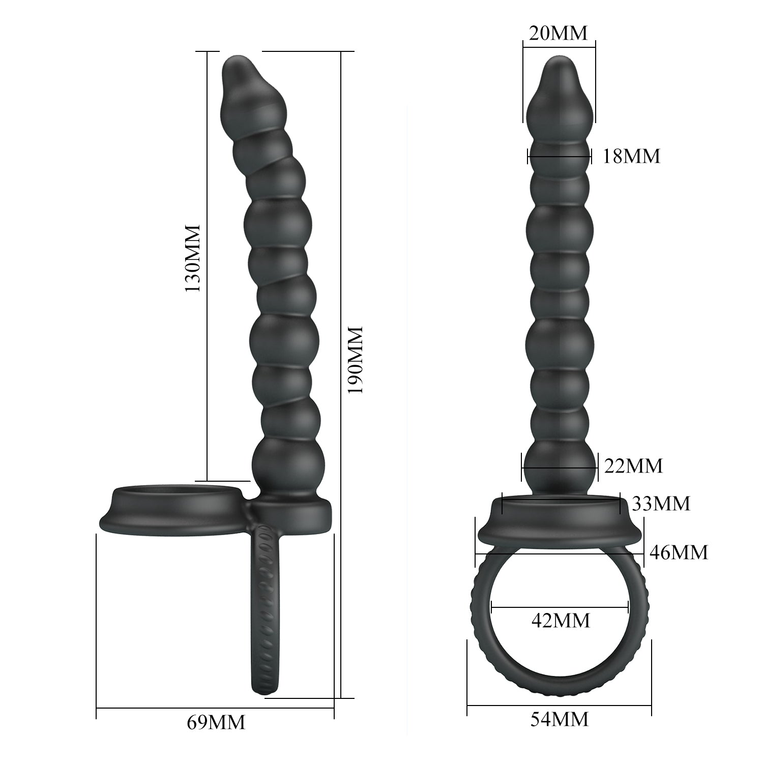 anello fallico dillion nero pretty love