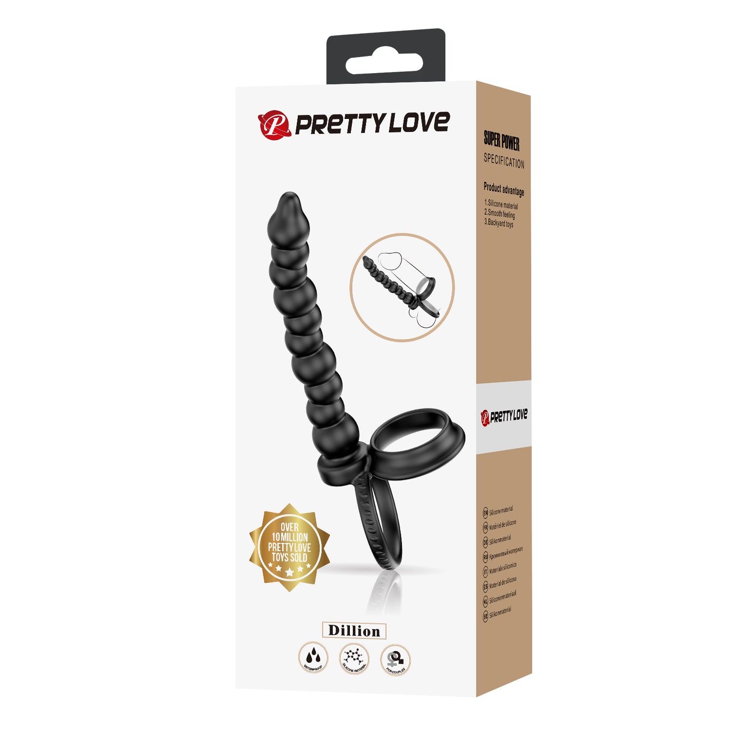 anello fallico dillion nero pretty love