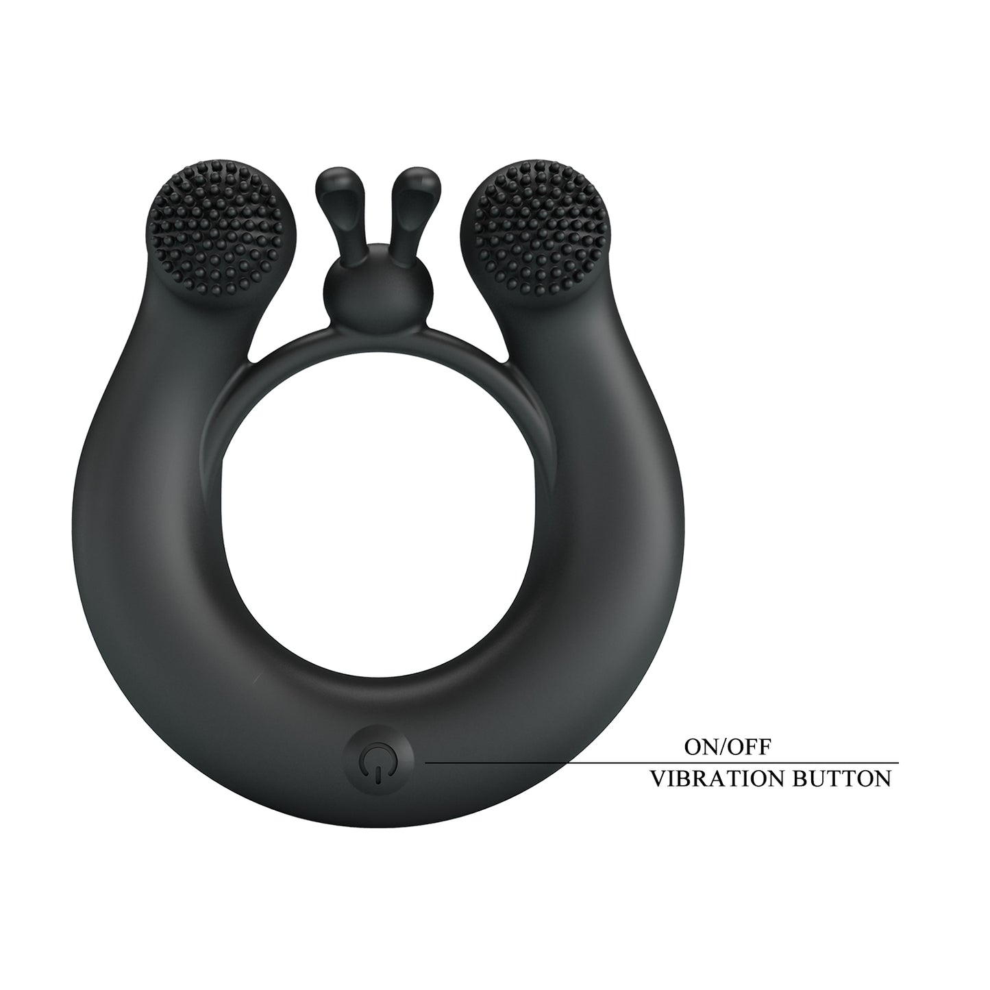 anello vibrante dhalia nero pretty love
