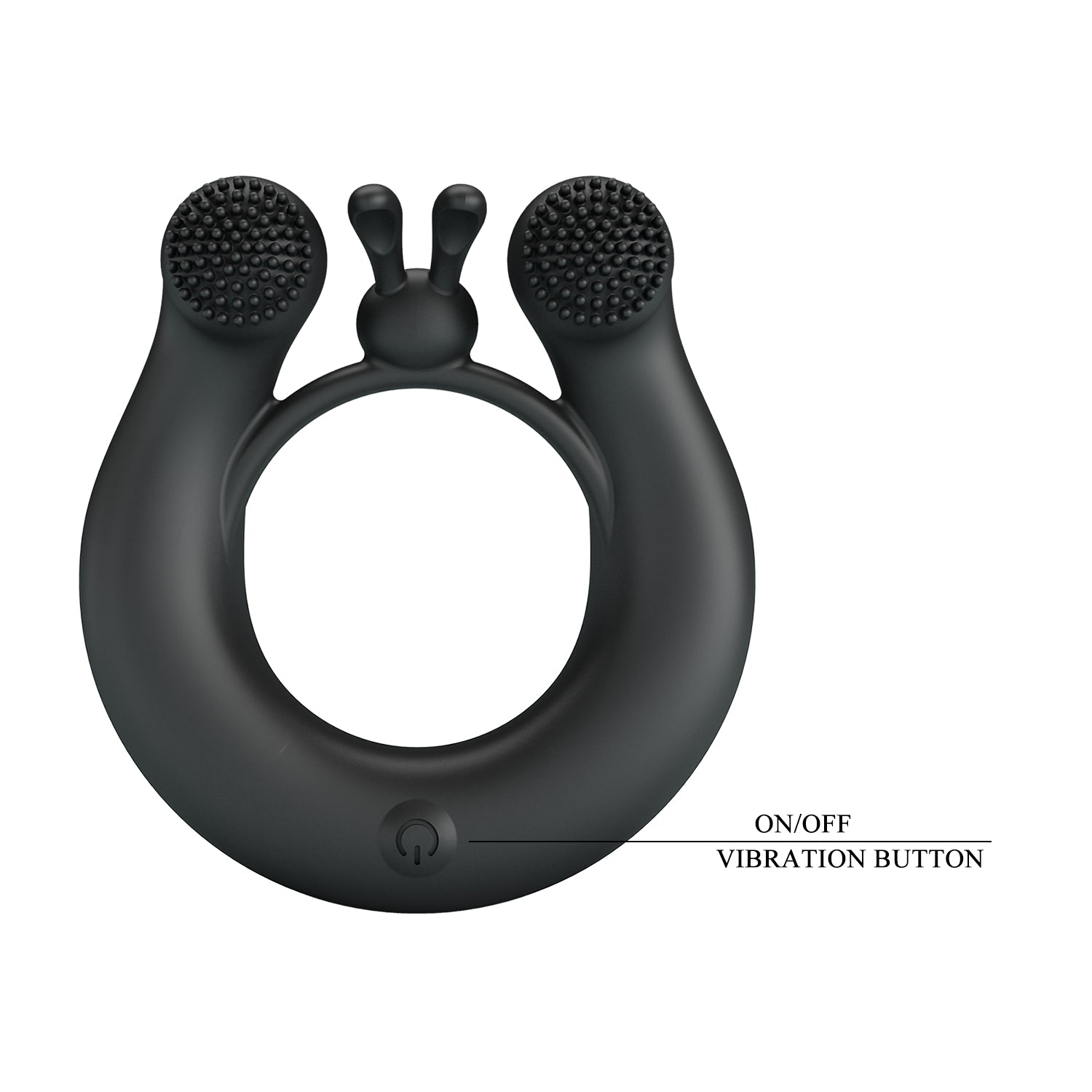 anello vibrante dhalia nero pretty love