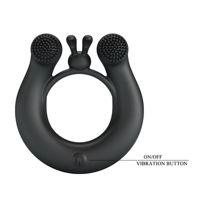 anello vibrante dhalia nero pretty love