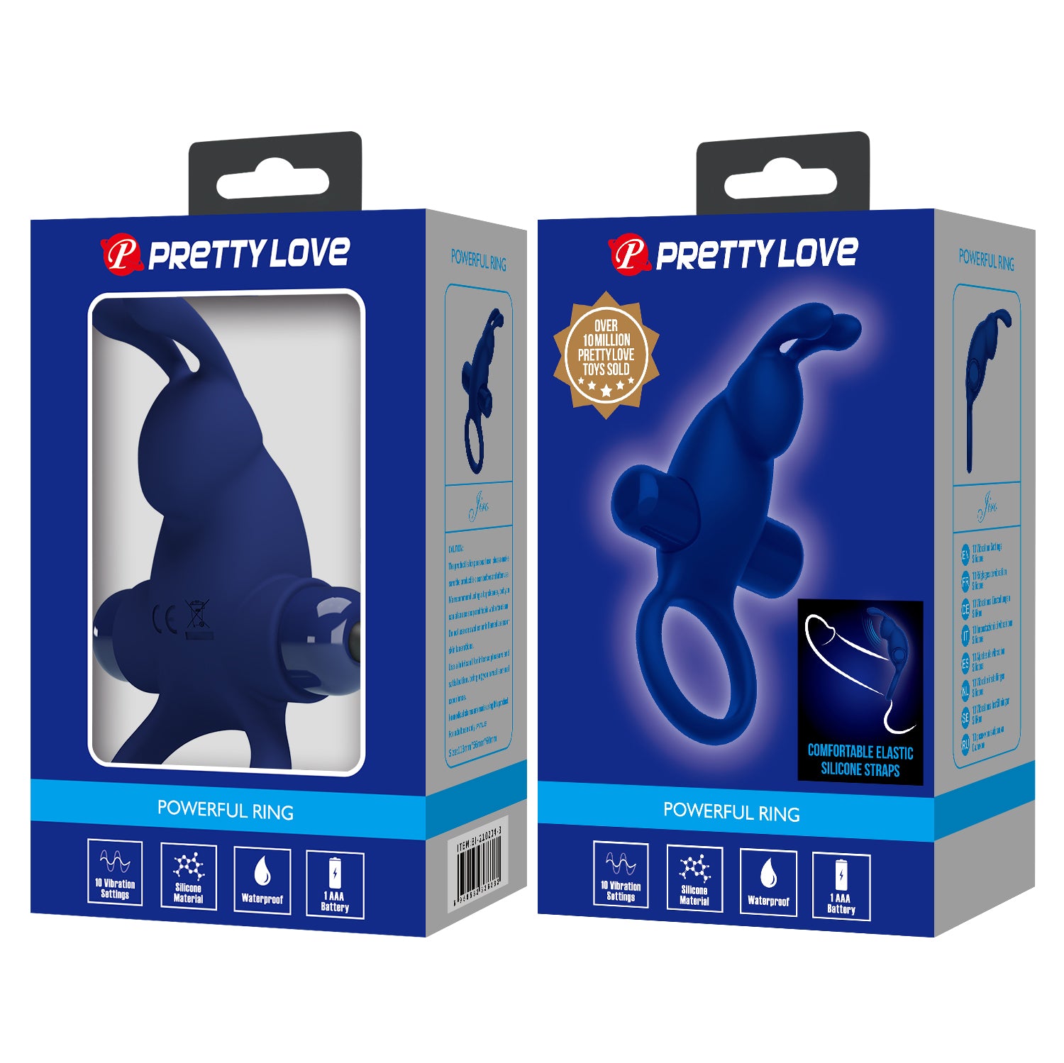 anello vibrante fix blu pretty love