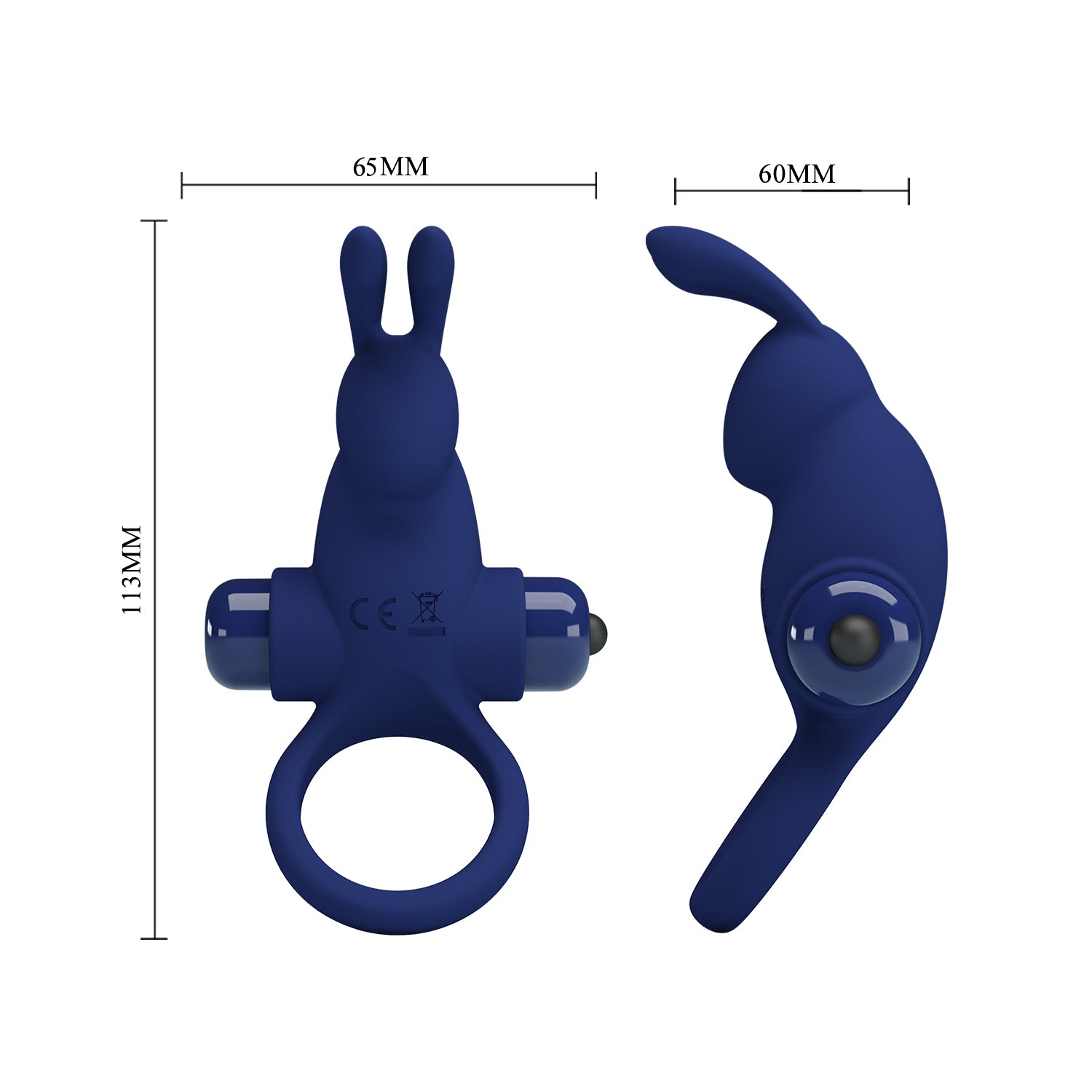 anello vibrante fix blu pretty love