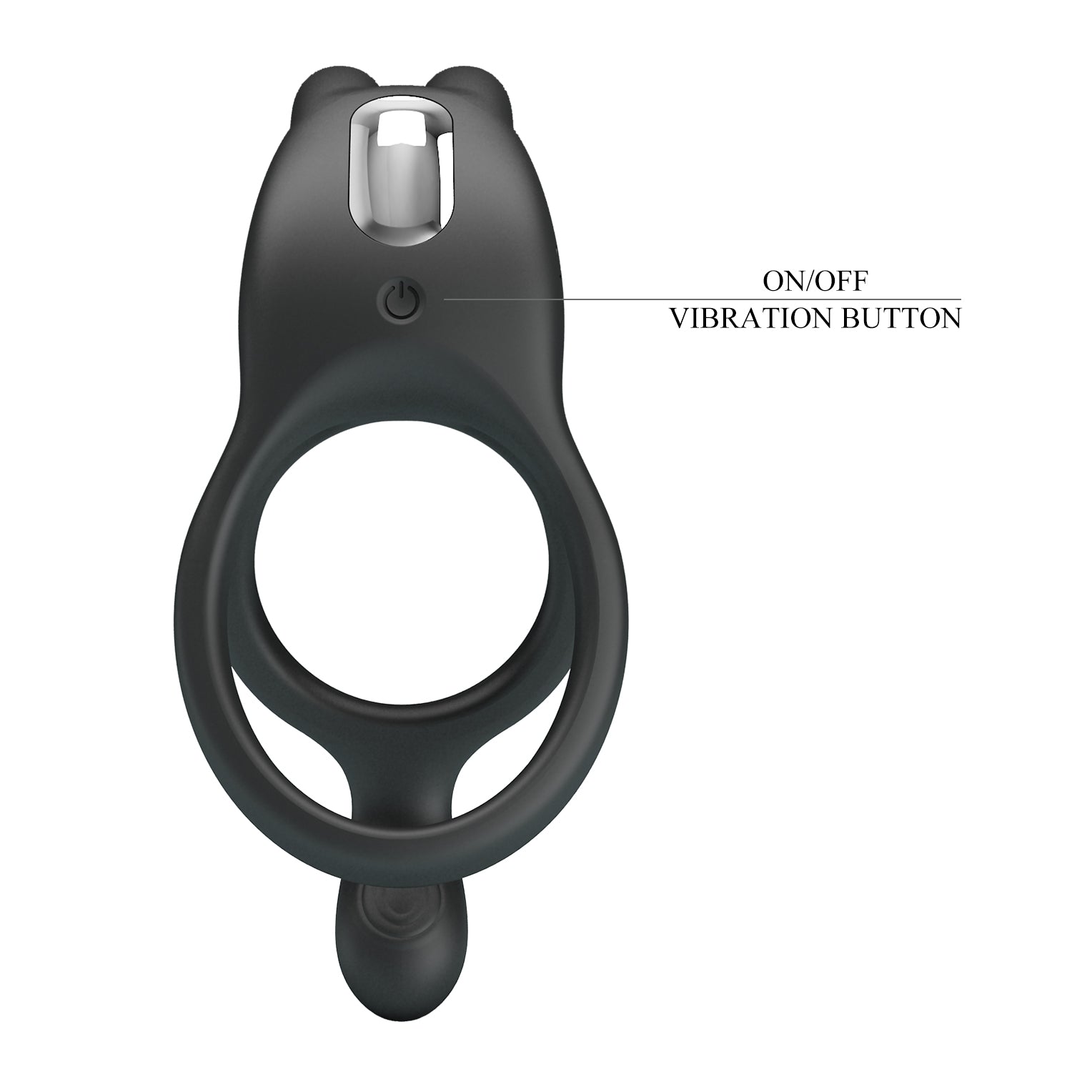 anello vibrante seth nero pretty love
