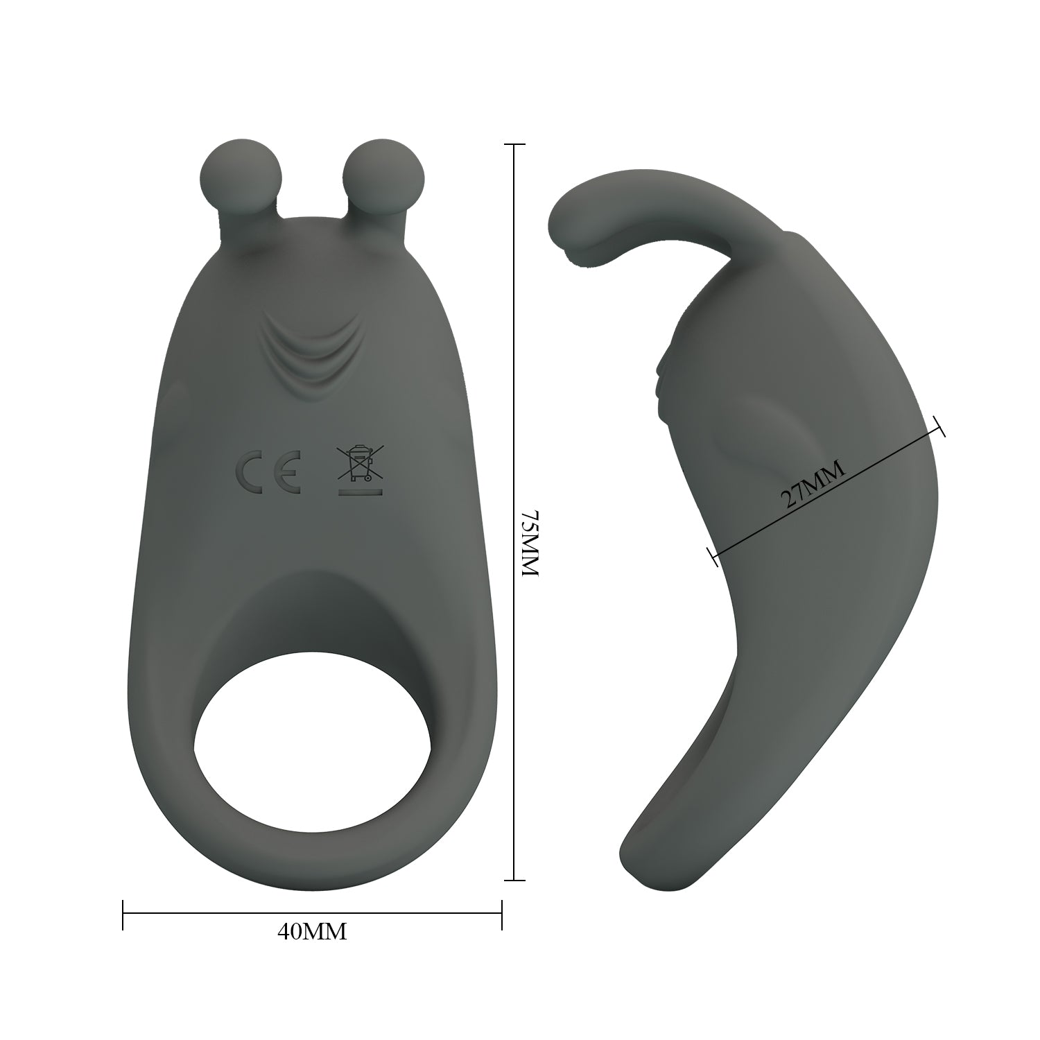 anello vibrante stratus grigio pretty love