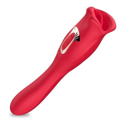 vibratore doppia stimolazione big bite mouth 2 rosso