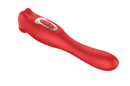 vibratore doppia stimolazione big bite mouth 2 rosso