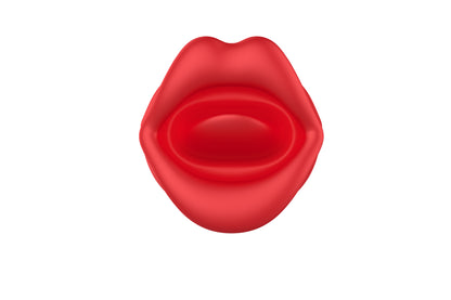 vibratore doppia stimolazione big bite mouth 2 rosso