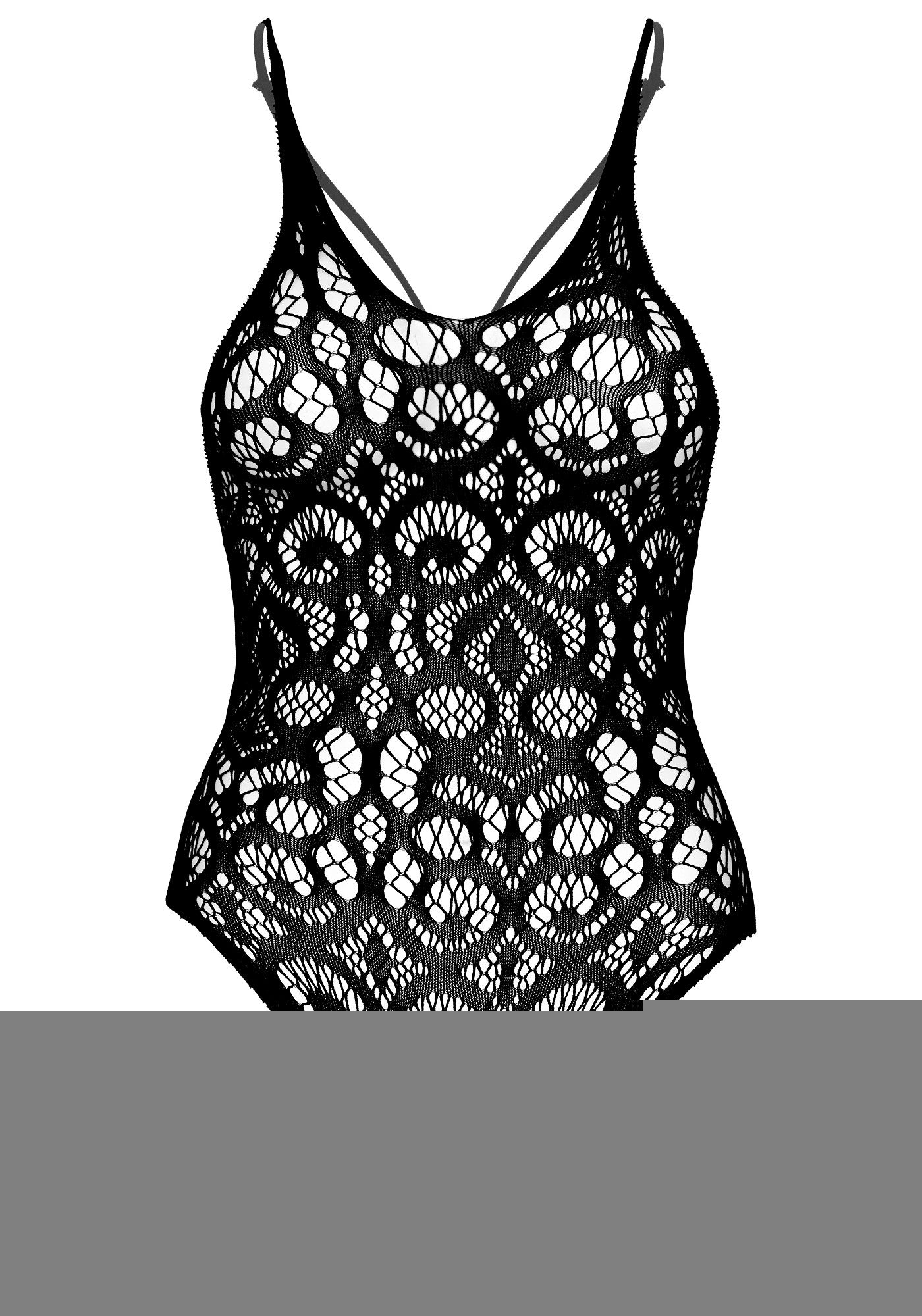 body sexy seamless scroll lace nero taglia unica leg avenue accessori