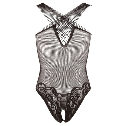 Body aperto ricamato woven