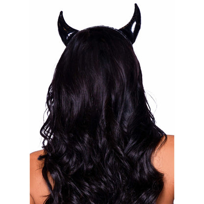 Sexy Vinyl Devil Horns Headband