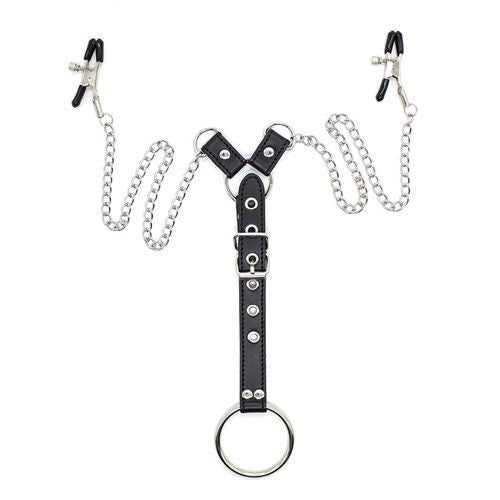 Penitence Man Nipples Clamps BLACK