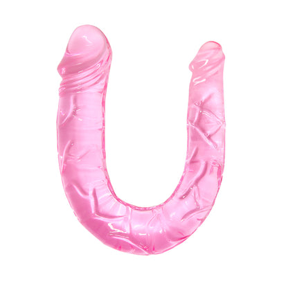 dildo doppio dong fucsia trasparente baile