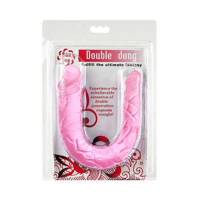 dildo doppio dong fucsia trasparente baile
