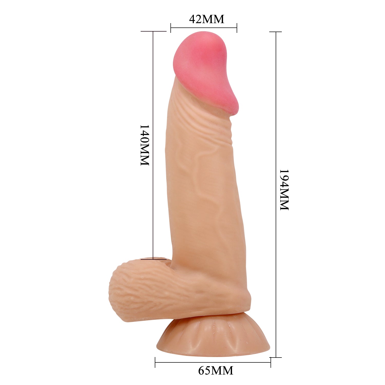dildo realistico duvall rosa flesh pretty love