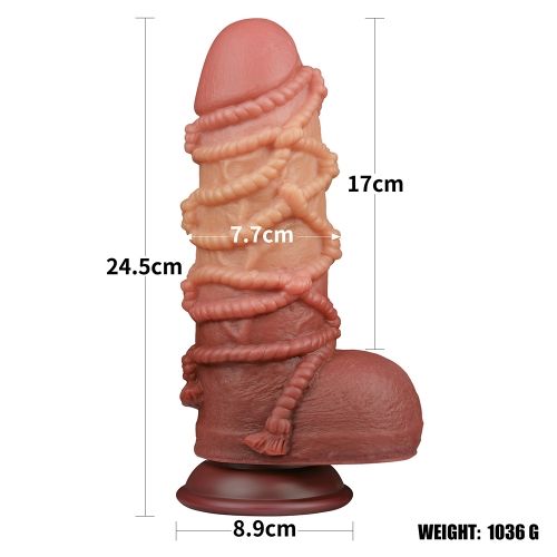 dildo xxl braided rope lovetoy