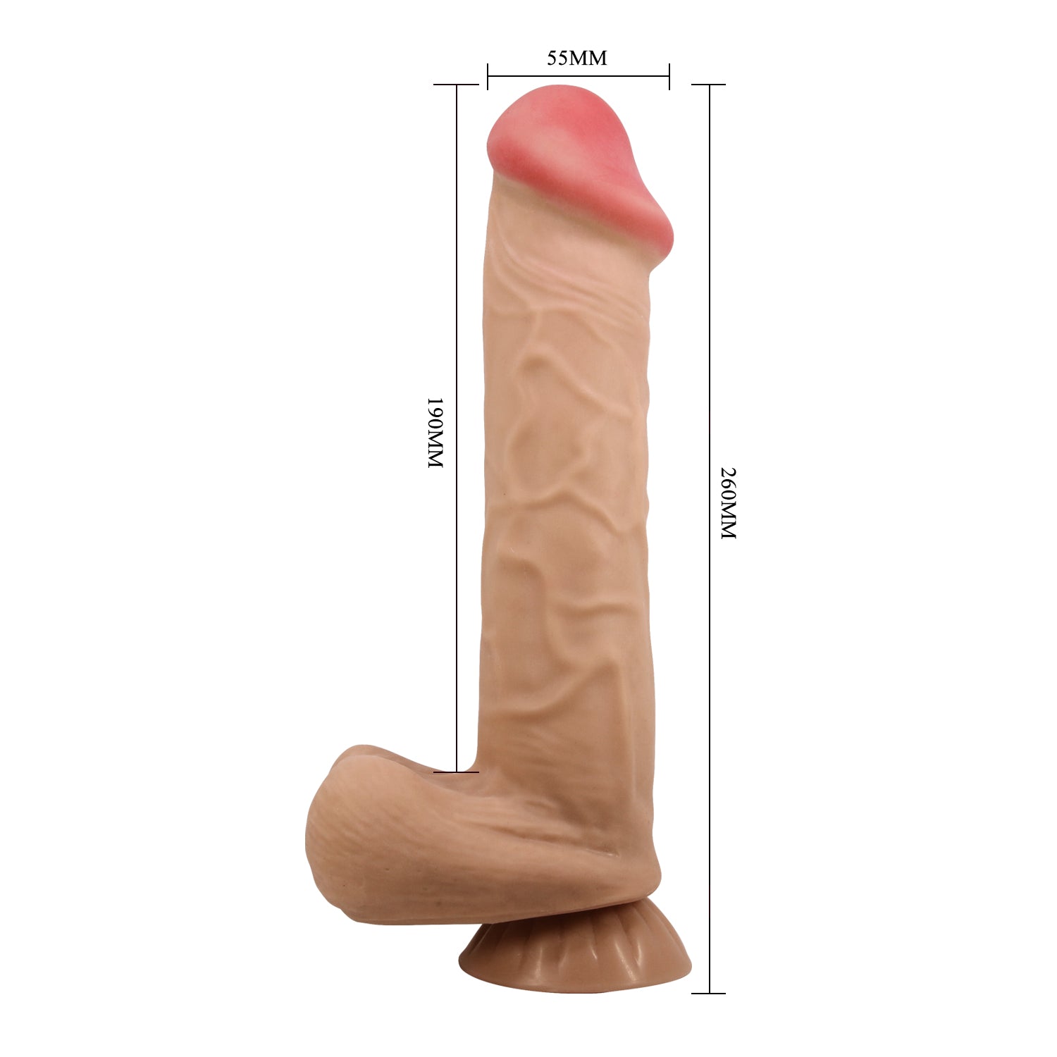 dildo xxl mendel rosa flesh.pretty love