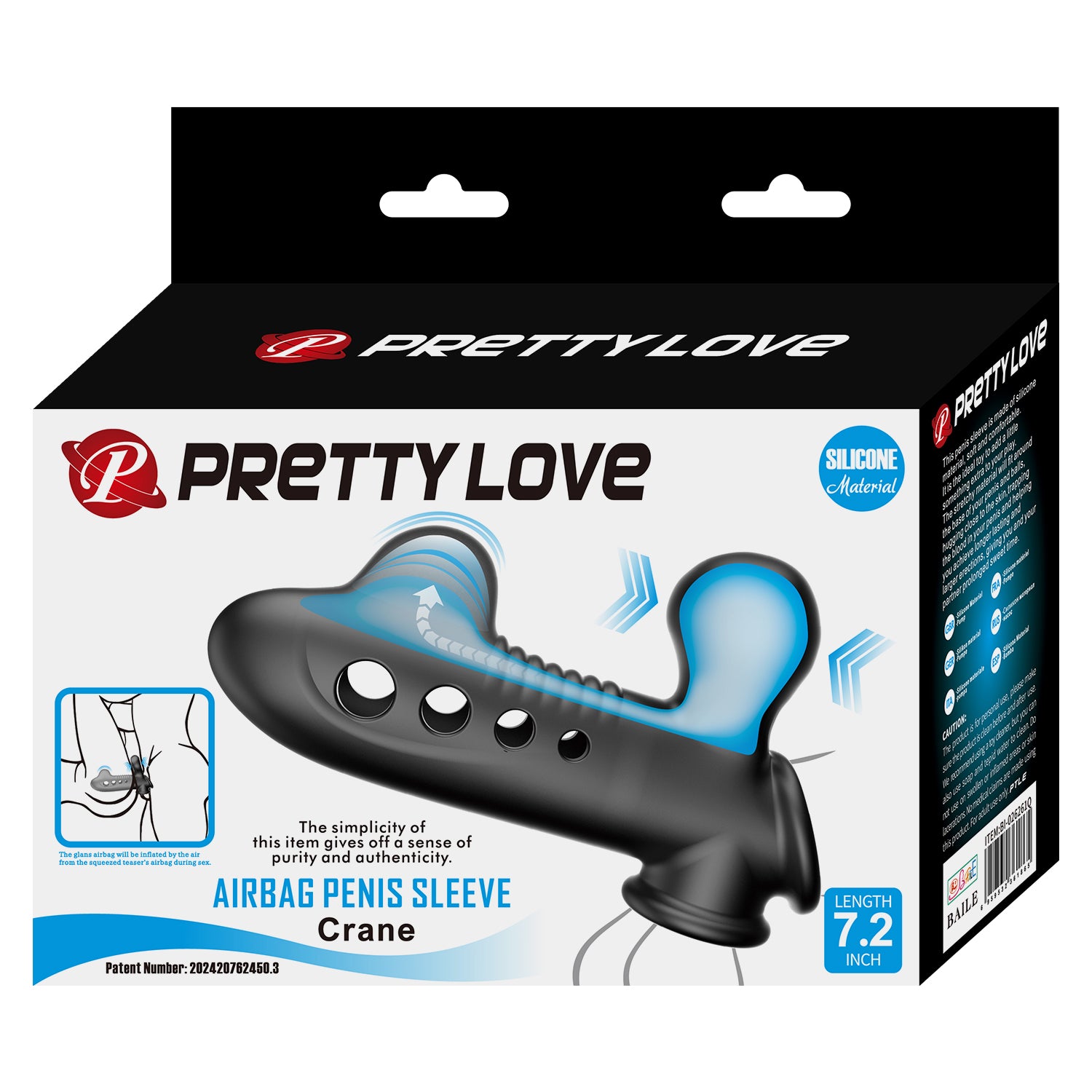 guaina e prolunga pene crane nera pretty love