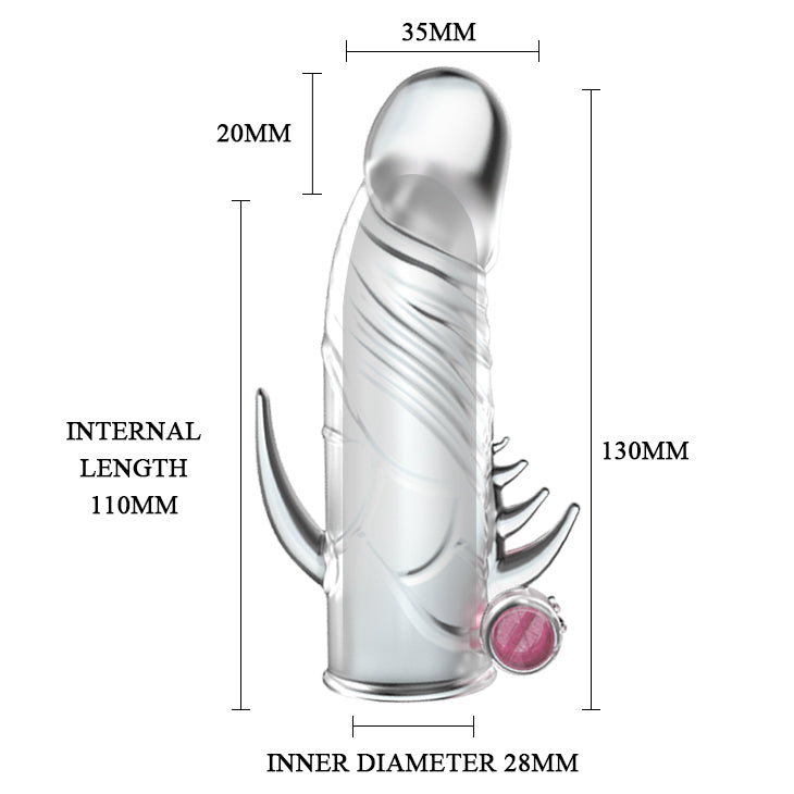 guaina e prolunga pene sleeves magic trasparente baile