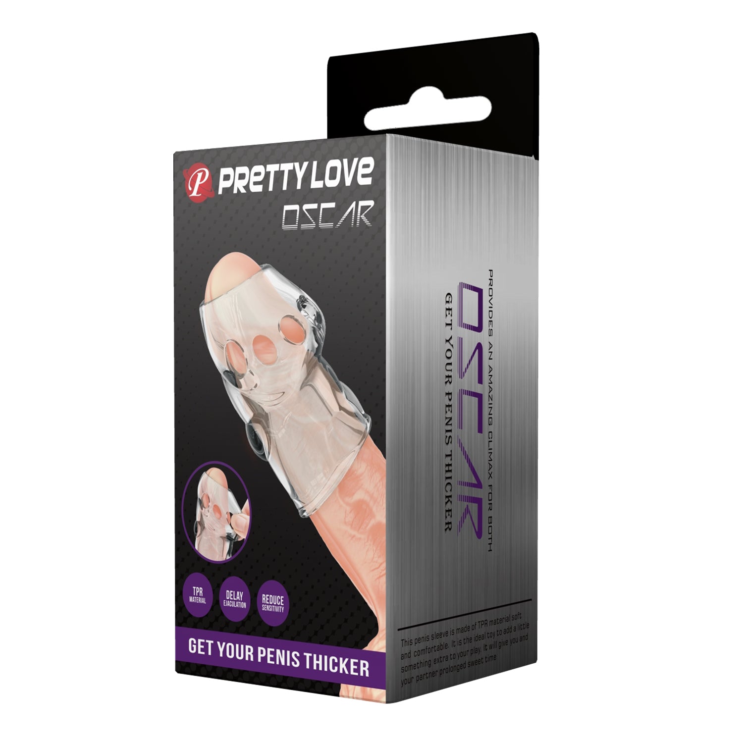 guaina fallica oscar trasparente pretty love