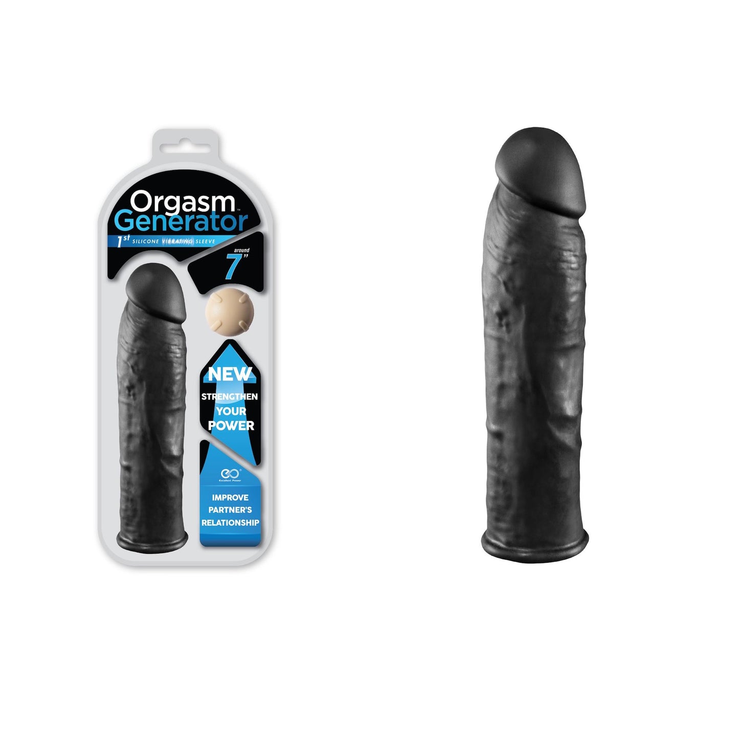 Guaina e Prolunga Vibrante Orgasm 17,5 cm