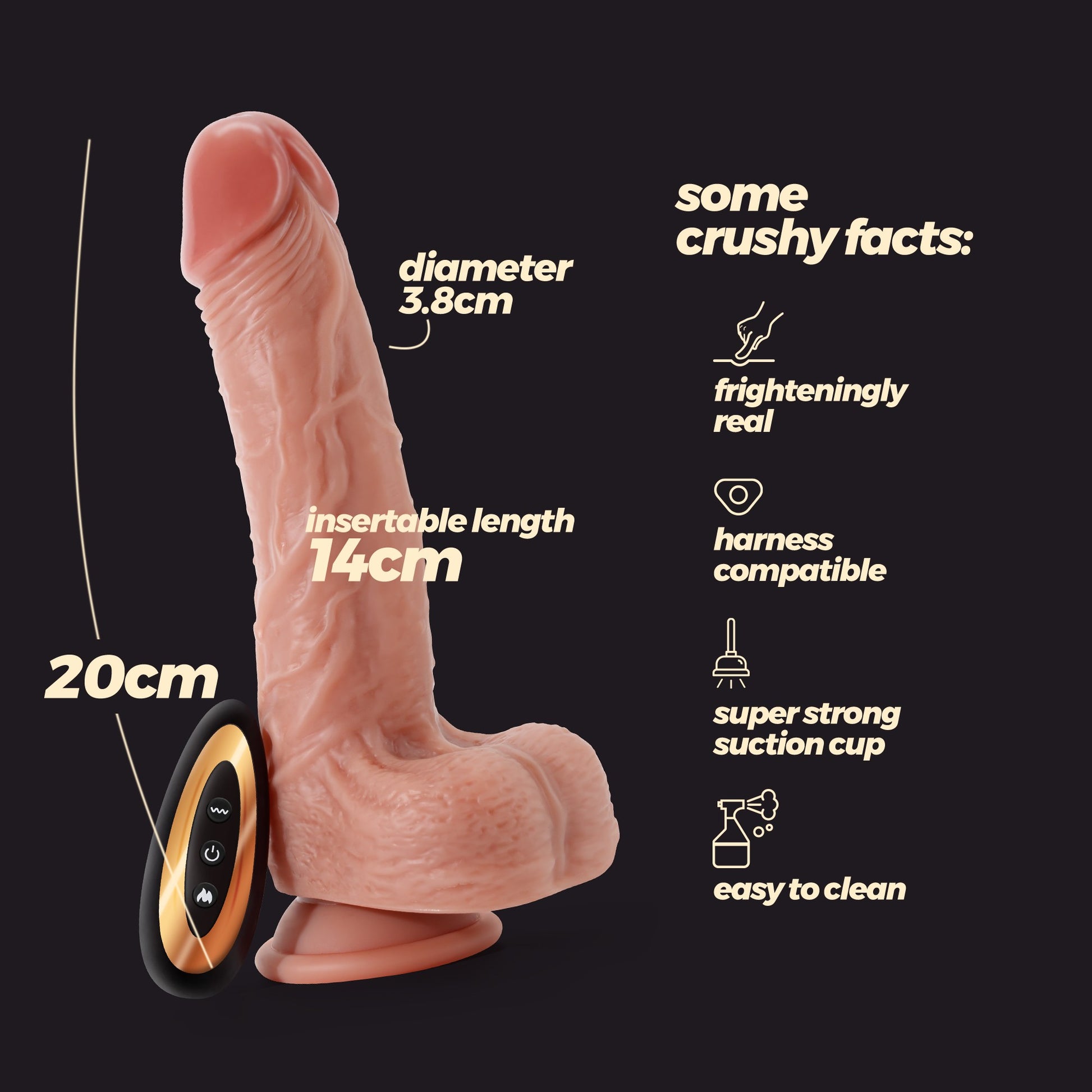 vibratore realistico inviktus 7 5 rosa flesh crushious