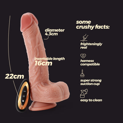 vibratore realistico inviktus 8 5 rosa flesh crushious