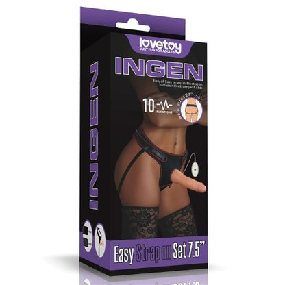 Lovetoy Vibrating Easy Strapon Set 7.5