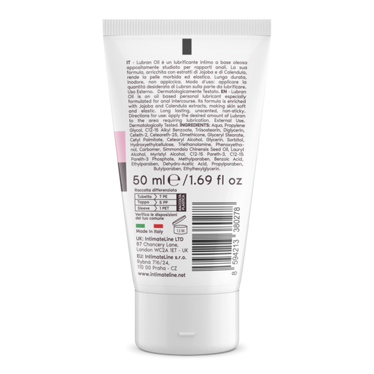 lubrificante anale lubran 50ml intimateline retro