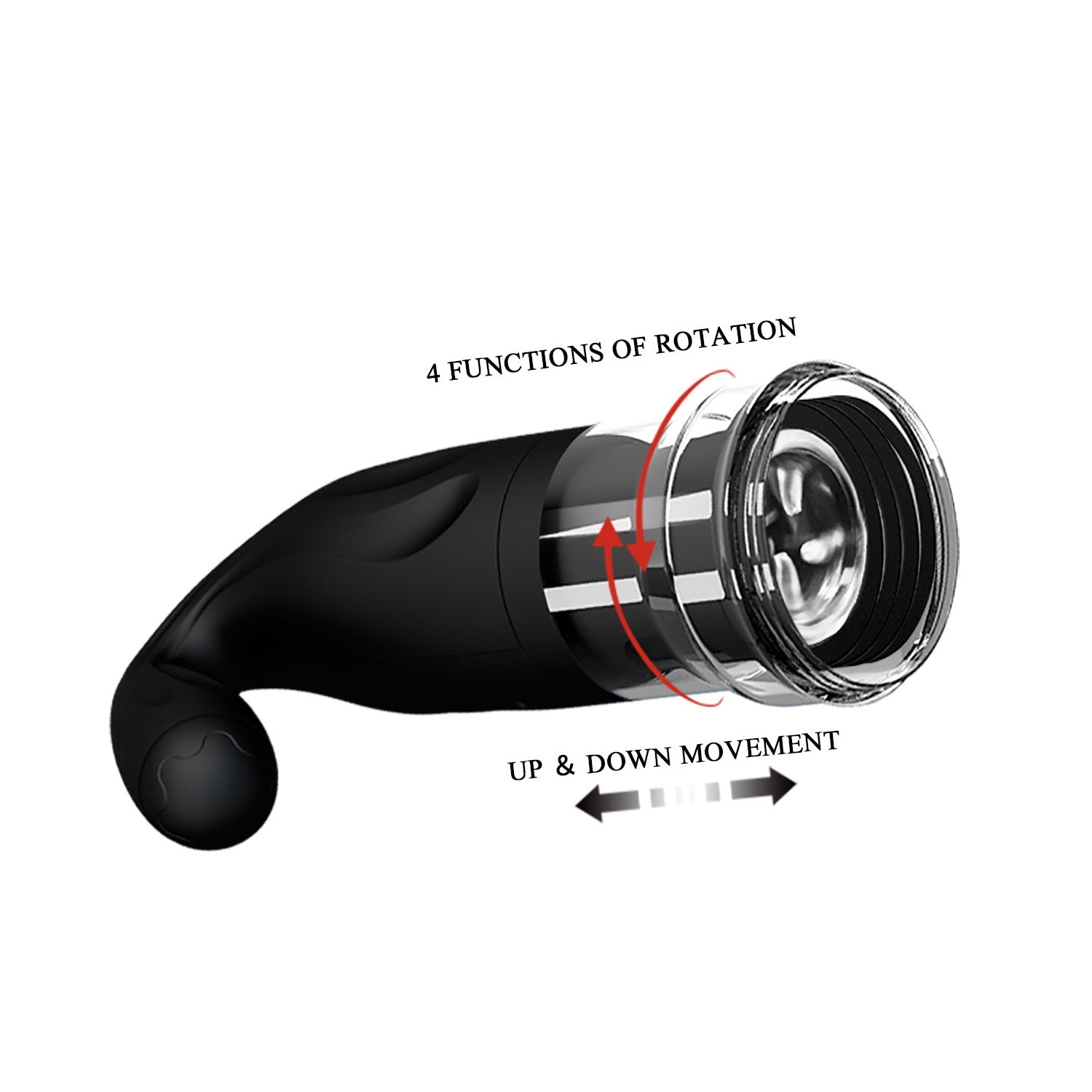 masturbatore automatico breton nero pretty love