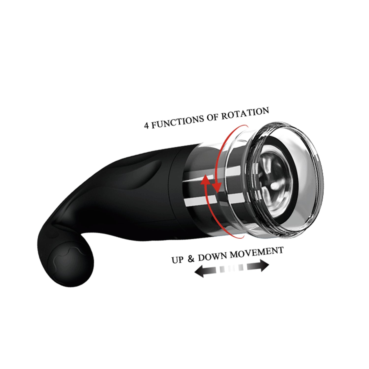 masturbatore automatico breton nero pretty love