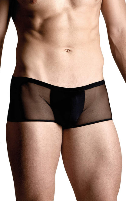 intimo uomo black open boxer nero ml softline