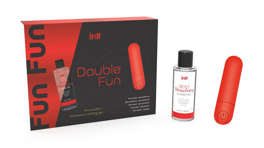mini vibratore double fan e lubrificante intt cosmetics