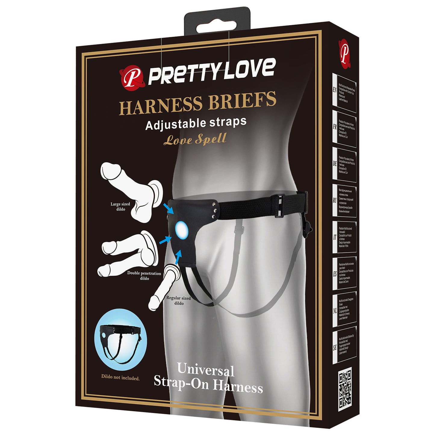 imbracatura strap on love spell nero pretty love