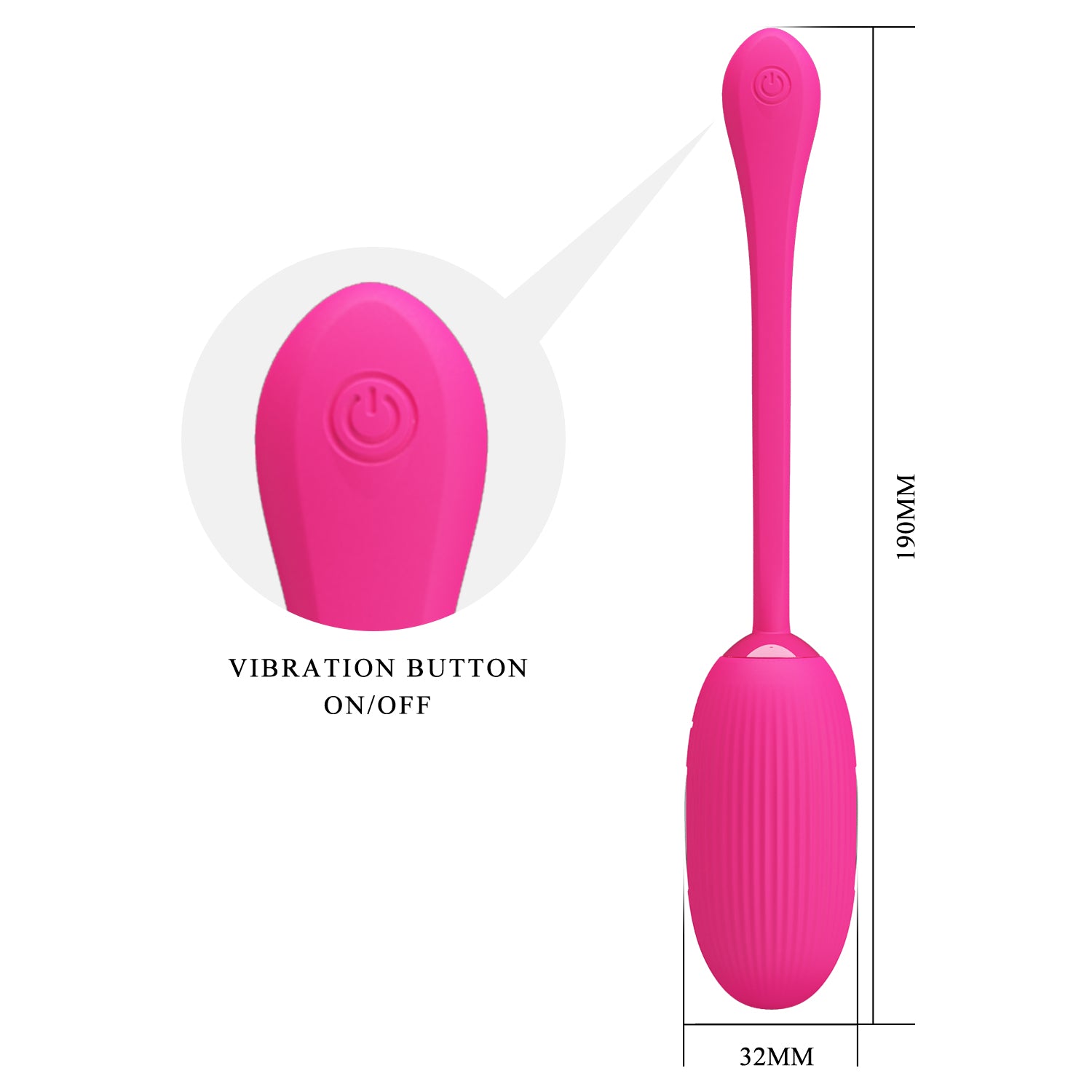 ovetto vibrante doreen fucsia pretty love