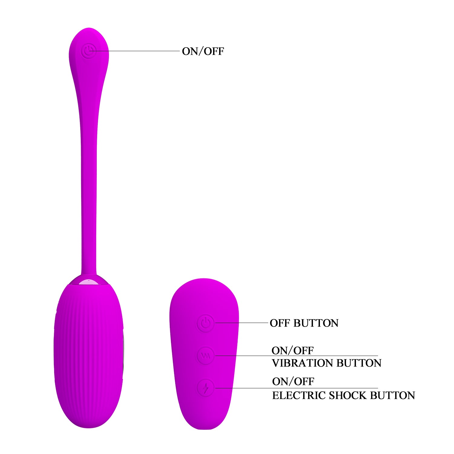 ovetto vibrante shock fun viola pretty love