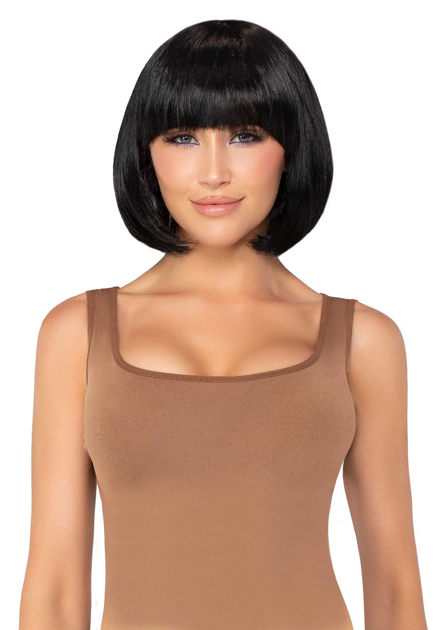 parrucca sexy short natural bob nero leg avenue
